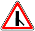 Знак 2.3.6 ПДД - Примыкание второстепенной дороги