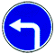 Движение налево - дорожный знак 4.1.3