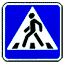 Пешеходный переход - дорожный знак 5.19.1