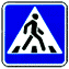 Пешеходный переход - дорожный знак 5.19.2